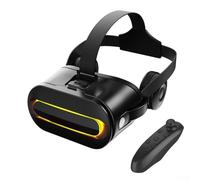 Cuffie VR immersive per cellulare, per godere di giochi e film in 3D ovunque, J60 VR Park, All in VR Headset Cross Border HD Movie (nero)