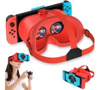 Cuffie VR migliorate per Nintendo Switch e Switch modello OLED, Switch Occhiali VR con lenti HD regolabili e fascia comoda, Labo VR Kit occhiali 3D per accessori switch (arancione e blu)