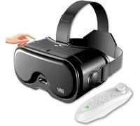 Cuffie VR per telefono con controller, occhiali 3D regolabili compatibili da 5 a 7 pollici, lenti HD protette anti occhi blu, per giochi e film