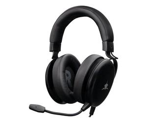 Cuffie White Shark ELEPHANT con cavo, microfono boom e controllo volume nero