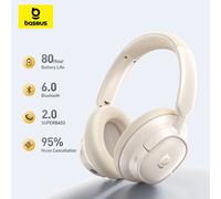 Cuffie Wireless Baseus Bass BH1 NC Lite ANC con Cancellazione del Rumore al 95%, Auricolari Bluetooth 6.0 con 80 Ore di Autonomia