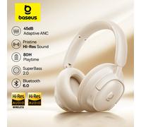 Cuffie Wireless Baseus Bass EH10 NC Bluetooth 6.0 con Cancellazione del Rumore 45dB, Cuffie Over-Ear con Audio Spaziale, 80 Ore di Autonomia