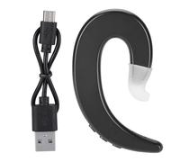 Cuffie wireless Bluetooth a conduzione ossea, auricolare singolo, design invisibile e compatto con microfono, ergonomiche e comode per ufficio e