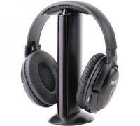 Cuffie wireless compatibili con Bluetooth con microfono, ideali per la casa, per guardare la TV, usare il cellulare, il PC e per lo sport.