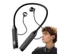 Cuffie wireless con archetto da collo, auricolari sportivi intorno al collo, cuffie leggere con archetto per il collo, auricolari wireless, cuffie sportive senza fili per escursionismo, corsa
