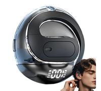 Cuffie wireless con gancio per l'orecchio, resistenti al sudore, vestibilità sicura, per corsa, allenamento, jogging, assistente vocale, lunga durata della batteria, suono HD chiaro per tutti i giorni