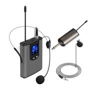 Cuffie wireless con microfono lavalier Sistema doppio risvolto con auricolare e