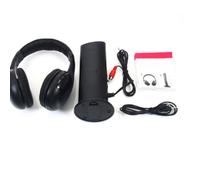 Cuffie wireless con microfono per PC TV FM Radio digitale Ricerca automatica e manuale, funzione monitor wireless Design con archetto regolabile