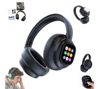 Cuffie wireless for traduzione AI HY-X1 PRO con schermo LCD touch mobile, cuffie for traduzione in tempo reale di 115 lingue e accenti, torcia, sveglia e registratore vocale