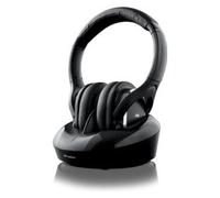 Meliconi HP DIGITAL PLUS Auricolare Con cavo e senza cavo A Padiglione TV Base di ricarica Nero