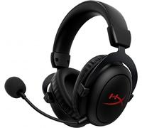HyperX Cloud II Core, Cuffie da Gaming Senza Filo, Connessione a 2,4 GHz, Telaio in Alluminio, Cuscinetti in Memory Foam Rivestiti in Similpelle, Comandi sul Padiglione, Autonomia 80 Ore, Nero