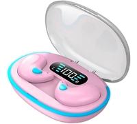 Cuffie Wireless Invisibili per Dormire, Auricolari Wireless Impermeabili Ipx5 con Custodia di Ricarica, Cuffie Bluetooth 5.3, Controllo Touch, Cuffie Nascoste - Doppia Cancellaz, Purple