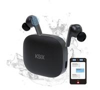 Cuffie wireless Ksix Ultimai, durata della batteria 20+6 ore, intelligenza artificiale integrata, traduzione simultanea, chiamate, assistente vocale, nero