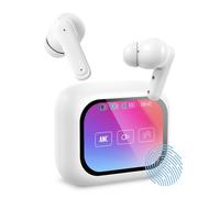 Cuffie wireless Ksix Vision con ANC e schermo TFT da 2,01" in custodia bianca