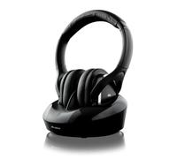 Meliconi HP DIGITAL PLUS Auricolare Con cavo e senza cavo A Padiglione TV Base di ricarica Nero