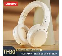 Cuffie wireless originali Lenovo TH30 montate sulla testa Auricolari Bluetooth over-ear Auricolari stereo HD per giochi musicali con cancellazione del rumore