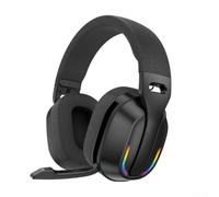 Cuffie wireless over-ear B500 con microfono staccabile e suono HD, 60 ore di sessione di gioco, bassa latenza, 2,4 GHz, compatibile per eSport (nero)
