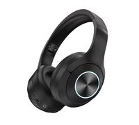 Cuffie wireless over-ear Bluetooth 5.4 con archetto morbido pieghevole, bassa latenza, batteria a lunga durata, suono surround per sport e giochi.