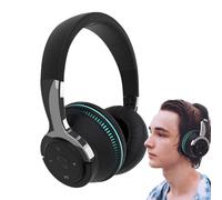 Cuffie wireless per computer - Cuffie stereo con suono potente - Cuffie stereo con luce RGB per laptop gioco palestra ufficio casa telefono famiglia colleghi