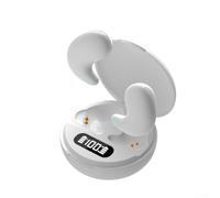 Cuffie wireless per dormire, auricolari invisibili con standby 150 ore, Bluetooth 5.3, ultra morbide, per chi dorme di lato, nero (bianco)
