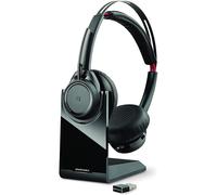 Cuffie wireless Plantronics Voyager Focus UC-M con supporto nero