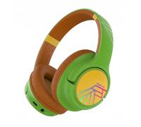 Cuffie wireless PowerLocus Bobo Turtle con LED e ingresso AUX per bambini.