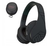 Cuffie wireless PowerLocus nere BLUETOOTH / microSD / radio FM
