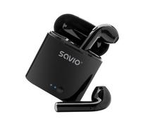 Cuffie wireless Savio Bluetooth 5.0 con microfono integrato e dock di ricarica