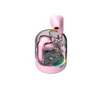 Cuffie wireless trasparenti - RNCYN - TM70 - Luce da gaming LED - Cuffie stereo TWS - Rosa