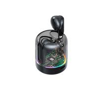 Cuffie wireless trasparenti - RNCYN - TM70 - Luce LED da gaming - Auricolari stereo TWS - Neri.