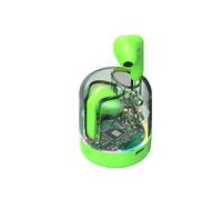 Cuffie wireless TWS - RNCYN - TM70 - Design trasparente - Luce da gioco LED - Auricolari stereo - Verdi