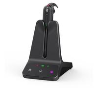 Cuffie Yealink WH63 E2 DECT senza fili con microfono, certificate Teams, cuffia mono senza fili per telefono del computer, 2 microfoni con cancellazione del rumore, portata di 185 metri, 8 ore di