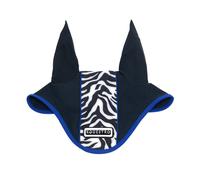 Cuffietta antimosche per cavalli con fascia zebrata in tessuto tecnico Equestro