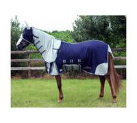 Cuffietta con copricollo e cappuccio QHP Bleu 175 cm (lunghezza totale: 225 cm)