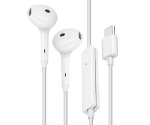 Cuffiette cablate USB-C Microfono Tasto Multifunzione Oppo Bianche