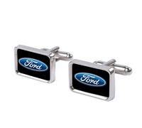 Cufflink Set - Ford Oval Logo FCG Black Blue