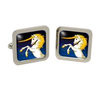 Cufflinks A Forma Di Unicorno In Scatola Di Cromo
