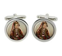 Cufflinks Da Ragazza Di Betlemme In Scatola Di Cromo