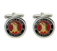 Cufflinks Del Clan Scozzese Hackston In Scatola Di Cromo