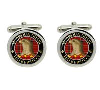 Cufflinks Del Clan Scozzese Halkerston In Scatola Di Cromo