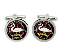 Cufflinks Del Clan Scozzese Wemyss In Scatola Di Cromo