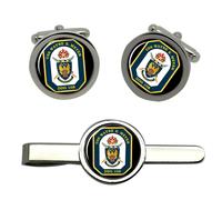 Cufflinks E Fermaglio Per Cravatta USS WAYNE E. MEYER (DDG-108)