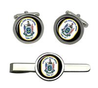 Cufflinks E Set Di Clip Per Cravatta USS JOHN PAUL JONES (DDG-53)