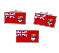 Cufflinks E Spilla Per Cravatta Con Bandiera Canadese Red Ensign (Pre 1965)