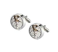 Cufflinks for Men Cufflinks Mens Cufflink Watch Movement Shape with Display Box Business Wedding Party