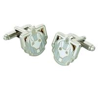 Cufflinks In Metallo Cyberman Di Doctor Who