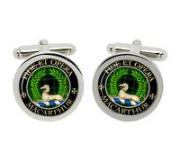 Cufflinks Moderni Del Clan Macarthur In Scatola Di Cromo
