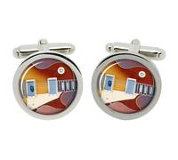 Cufflinks Per Chitarra Les Paul In Scatola Di Cromo