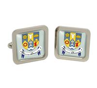 Cufflinks Quadrati County Clare (Irlanda) In Scatola Di Cromo