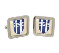 Cufflinks Quadrati In Cromo Con Scatola Reykjavík (Islanda)